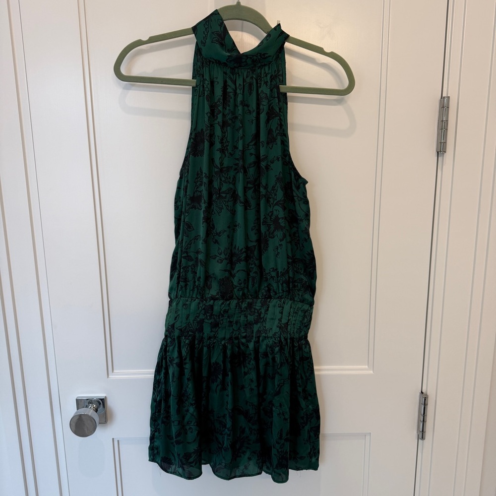 DO+BE Green Halter Mini Dress Small